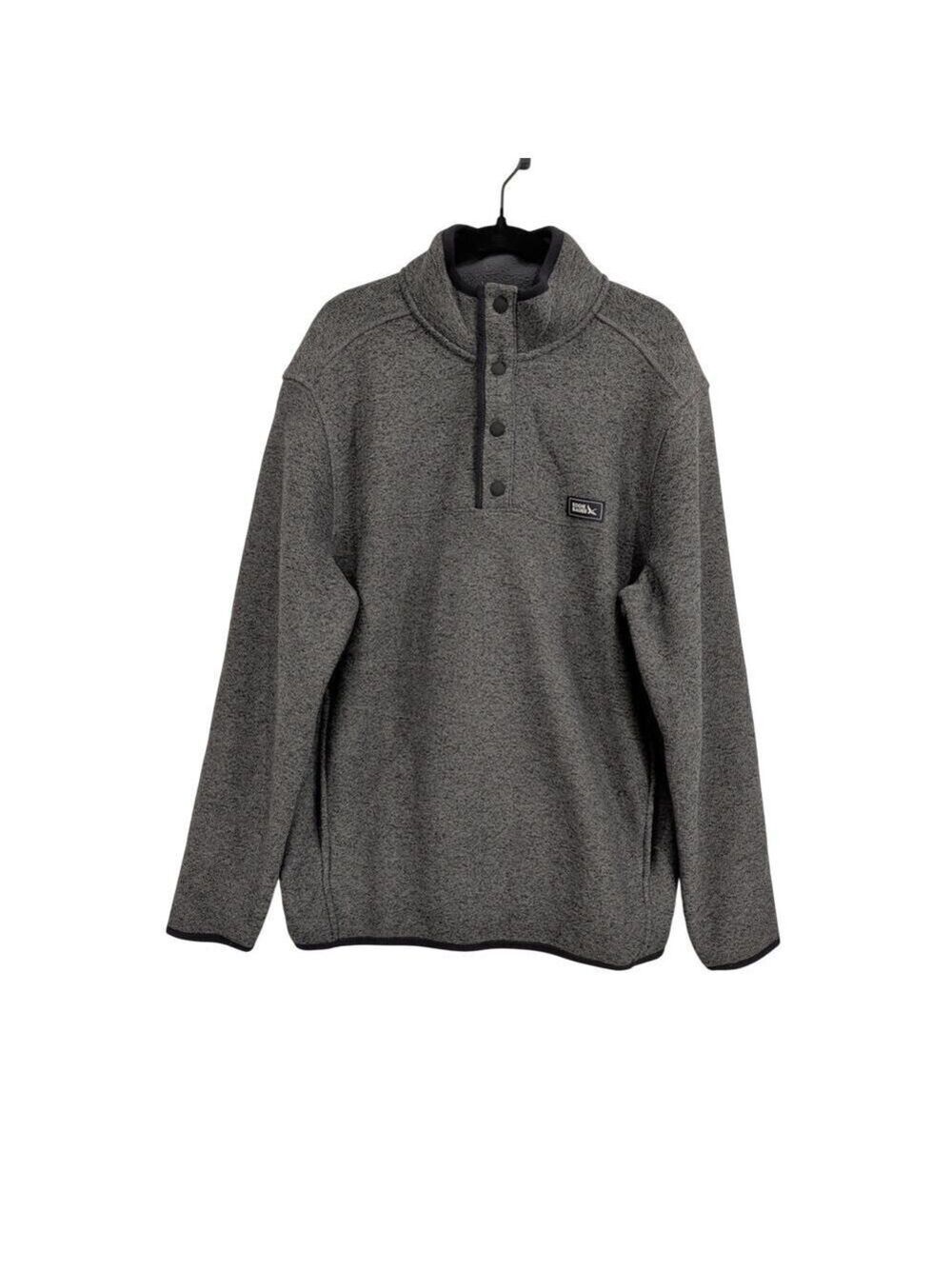 Eddie Bauer Men's Sweater Fleece Gray Size S Grey
